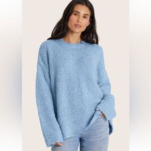 Set Active Bouclé Oversized Crewneck Sweater